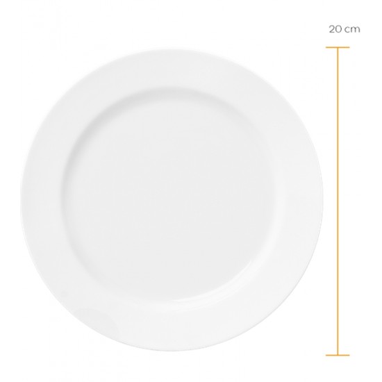 Prato 20,5cm Sobremesa Capri Porcelana Germer